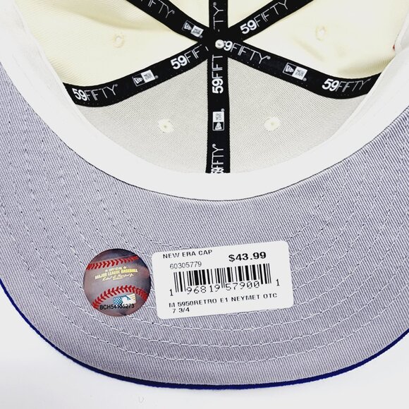 New York Mets New Era MLB 1986 World Series 59Fifty Fitted Cap Hat Size 7 3/4 - Picture 6 of 8